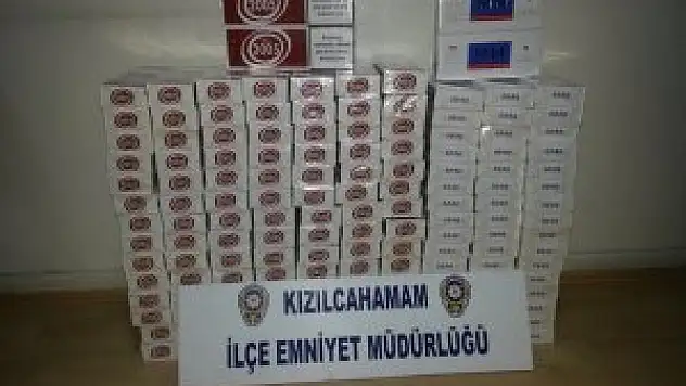 Kızılcahamam'da sigara kaçakçılığıyla mücadele