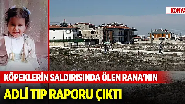 Konya'da köpeklerin saldırısında ölen Rana'nın Adli Tıp raporu çıktı