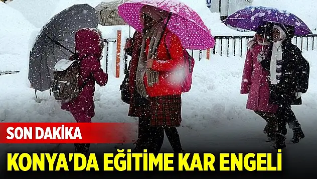 Son Dakika! Konya'da eğitime kar engeli (19 Mart 2025) İşte tatil olan yerler
