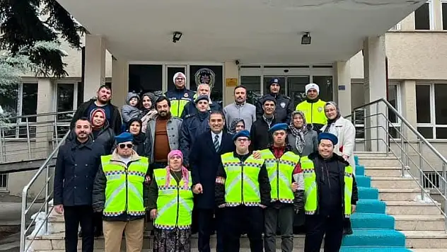 Bozkır'da anlamlı etkinlik... Down sendromlu çocuklara trafik eğitimi verildi