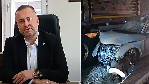Otomobiliyle tırın dorsesine çarptı! İlçe başkanı hayatını kaybetti