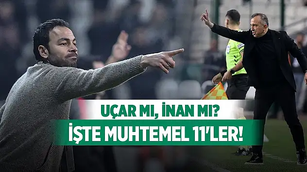 Konyaspor-Gaziantep FK, Muhtemel 11'ler!