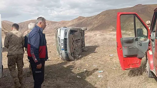 Kontrolden çıkan otomobilin takla attı: 3 yaralı