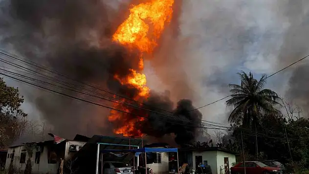 Malezya'da doğal gaz boru hattı patladı: 112 yaralı
