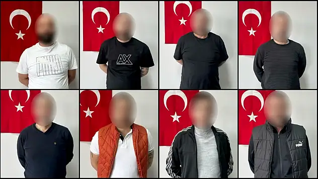 Gürcistan'a kaçan 8 şüpheli Türkiye'ye getirildi