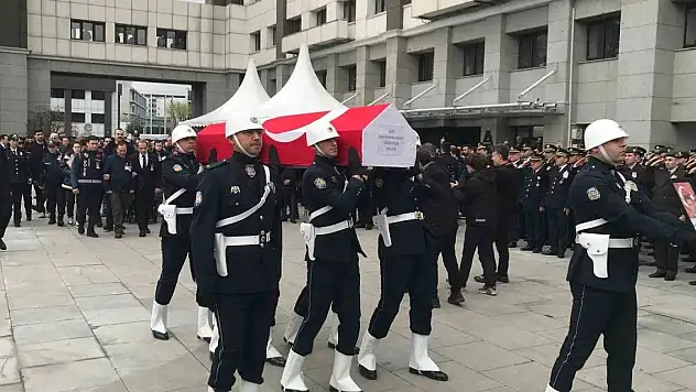 Şehit bekçi için tören düzenlendi