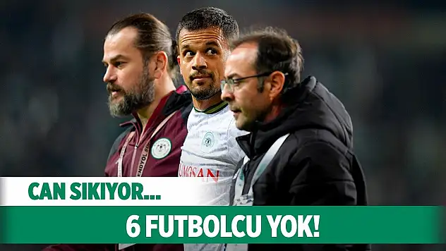 Konyaspor'da bu oyuncular forma giyemeyecek!