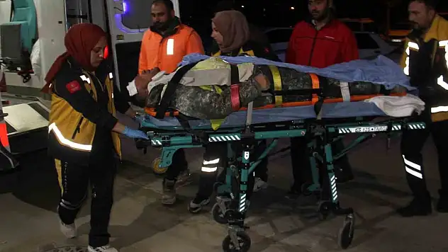 Konya'da mermer ocağında iş kazası