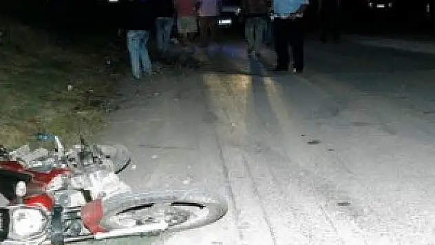 Motosiklet şarampole devrildi: 1 yaralı