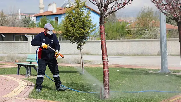 Konya merkezde tüm yeşil alanlar yaza hazırlanıyor