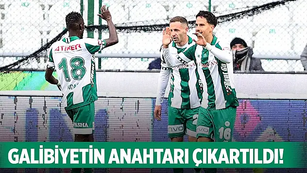 Konyaspor'da galibiyetin şifresi çıkartıldı!