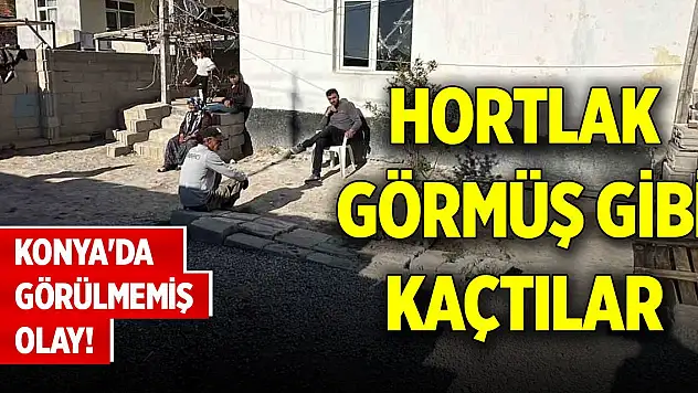 Konya'da görülmemiş olay! Herkes hortlak görmüş gibi kaçtı