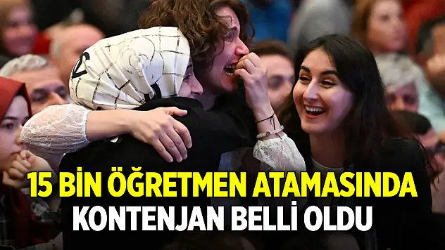 15 bin öğretmen atamasında kontenjan belli oldu: İşte en çok alım yapılacak branş