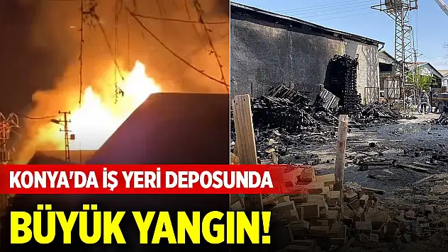 Konya'da Kömürcüler Sitesi'nde yangın paniği