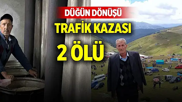 Düğün dönüşü trafik kazası: 2 ölü