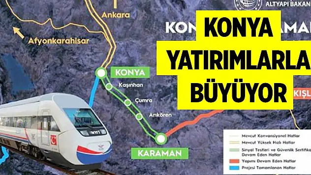 Konya yatırımlarla büyüyor