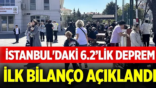 Son Dakika! İstanbul'daki depremlere ilişkin ilk rakamlar açıklandı