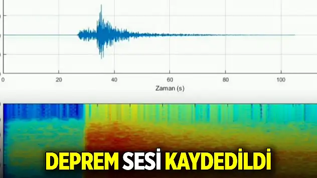 Deprem sesi kaydedildi