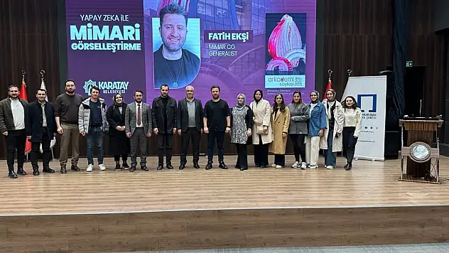 Sosyal medya fenomeni Fatih Ekşi Konya'da mimarlarla buluştu