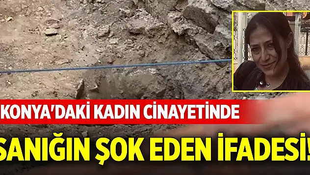 Konya'daki kadın cinayetinde sanığın şok eden ifadesi!