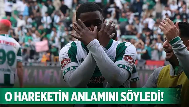 Konyaspor'da maçın yıldızı konuştu!
