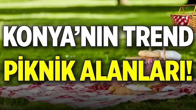 Konya'nın trend piknik alanları!