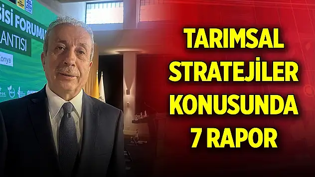 TARPOL'dan tarımsal stratejiler konusunda 7 rapor