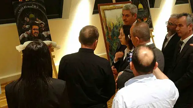 Konya'da Kudüs ve Gazze temalı resim sergisi