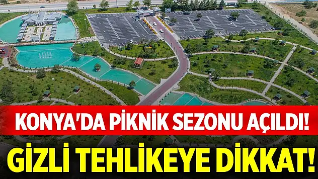 Konya'da piknik sezonu açıldı! Gizli tehlikeye dikkat!
