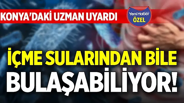 İçme sularından bile bulaşabiliyor! Konya'daki uzman uyardı