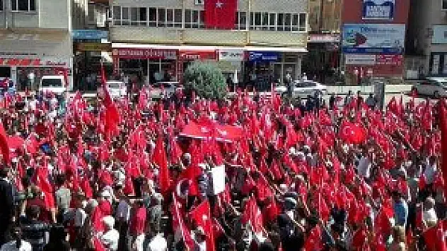 Akşehir'de teröre tepki yürüyüşü