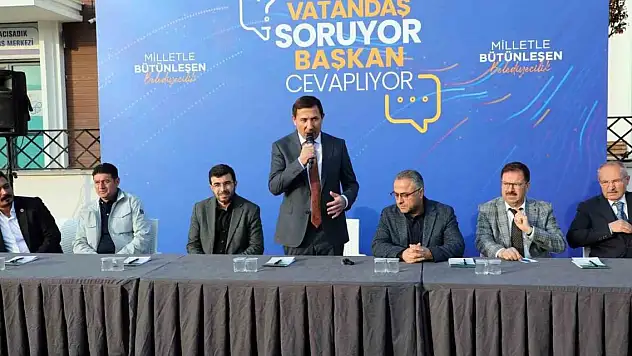 Karatay'da vatandaş soruyor, başkan cevaplıyor