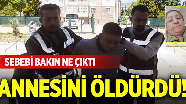 Annesini öldürdü! Sebebi bakın ne çıktı