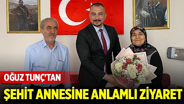 İletişim Başkanlığı Konya Bölge Müdürü Oğuz Tunç'tan şehit annesine anlamlı ziyaret