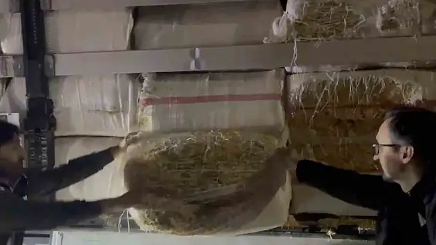 Balyaların arasından binlerce kaçak sigara çıktı