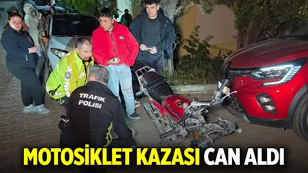 Motosiklet kazası can aldı