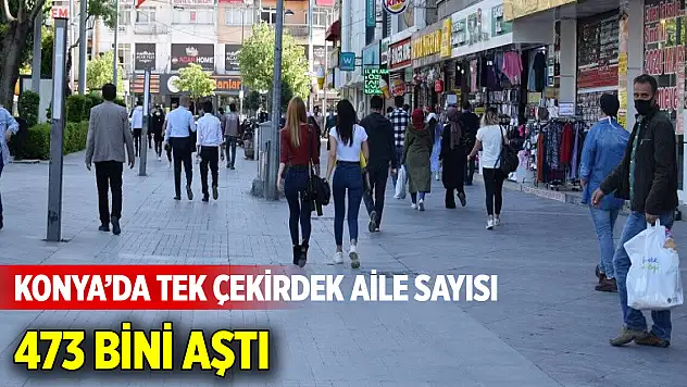 Konya'da Tek Çekirdek Aile Sayısı 473 Bini Aştı