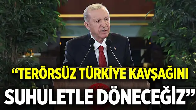 Cumhurbaşkanı Erdoğan: Terörsüz Türkiye kavşağını suhuletle döneceğiz