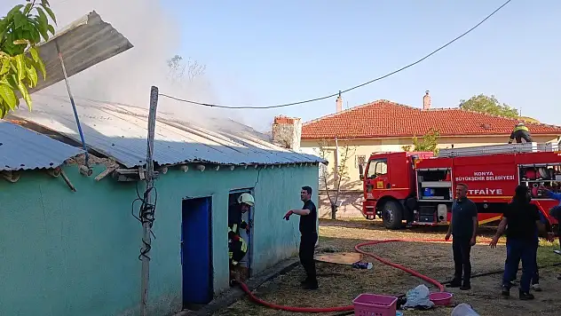 Çatıyı yaktı... Konya'da temizlik faciaya yol açtı