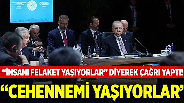 Cumhurbaşkanı Erdoğan insanı felaket yaşıyorlar diyerek çağrı yaptı! Cehennemi yaşıyorlar