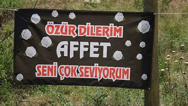 Gizemli 'özür dilerim affet seni çok seviyorum' ilanı