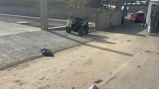 Konya'da ATV motoru devrildi! Sürücünün durumu ağır
