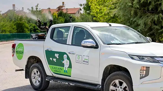 Meram'dan yoğun ilaçlama seferberliği