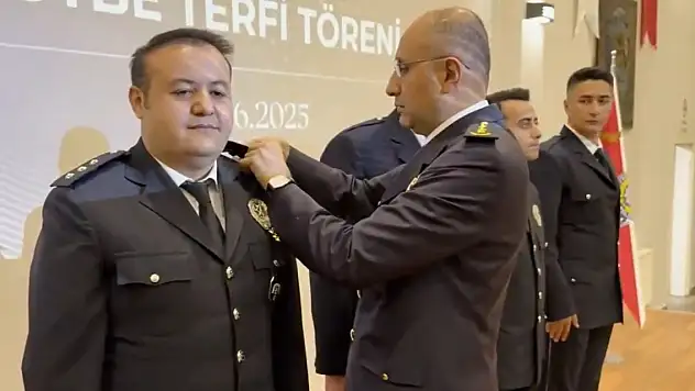 Konya Emniyetinde rütbe terfi töreni gerçekleştirildi