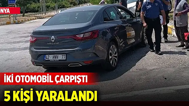 Konya'da Taraşçı Kavşağı'nda kaza, yaralılar var