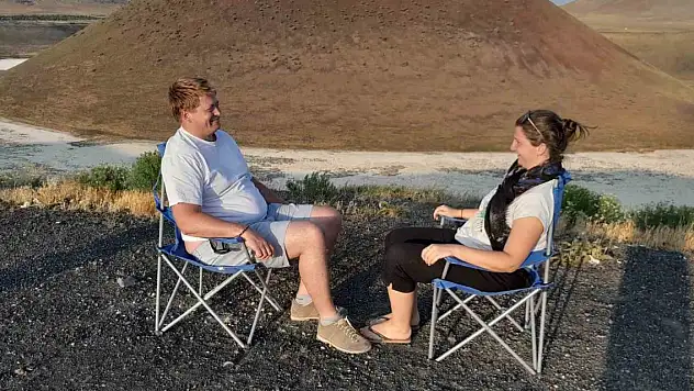 Avusturyalı çift, molayı Konya'da verdi