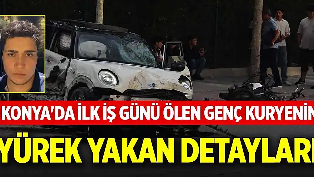 Konya'da ilk iş günü ölen genç kuryenin yürek yakan detayları... Toprağa verildi