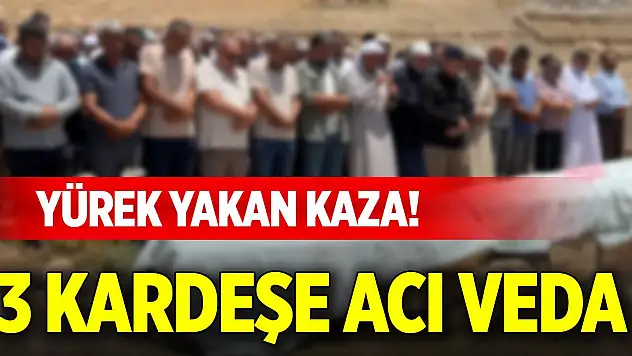Yürek yakan kaza! 3 kardeşe acı veda