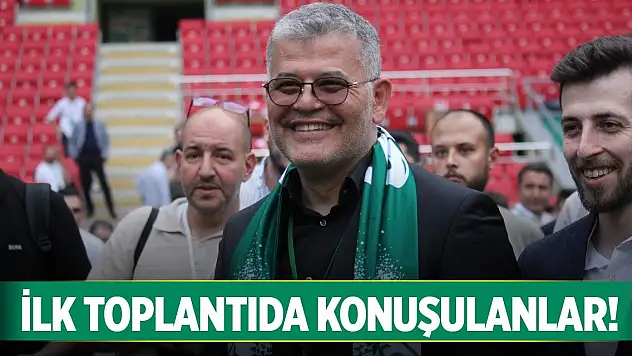 Konyaspor'da ilk toplantıda bunlar konuşuldu!