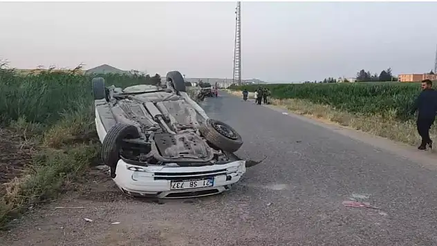 Çocukların bulunduğu otomobil takla attı! 1 ölü, 4 yaralı